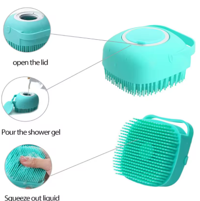 Pawsy BathBrush – Escova de Banho para Pets em Silicone Macio