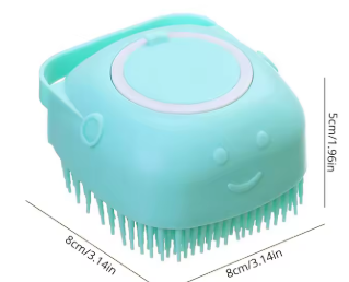 Pawsy BathBrush – Escova de Banho para Pets em Silicone Macio