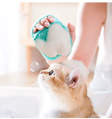 Pawsy BathBrush – Escova de Banho para Pets em Silicone Macio